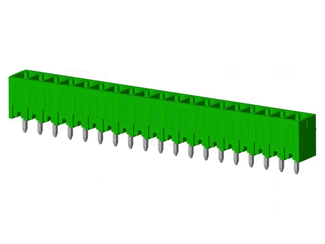 Connector: ontkoppelbare terminal strip; contact; mannelijk Connector: ontkoppelbare terminal strip; contact; mannelijk